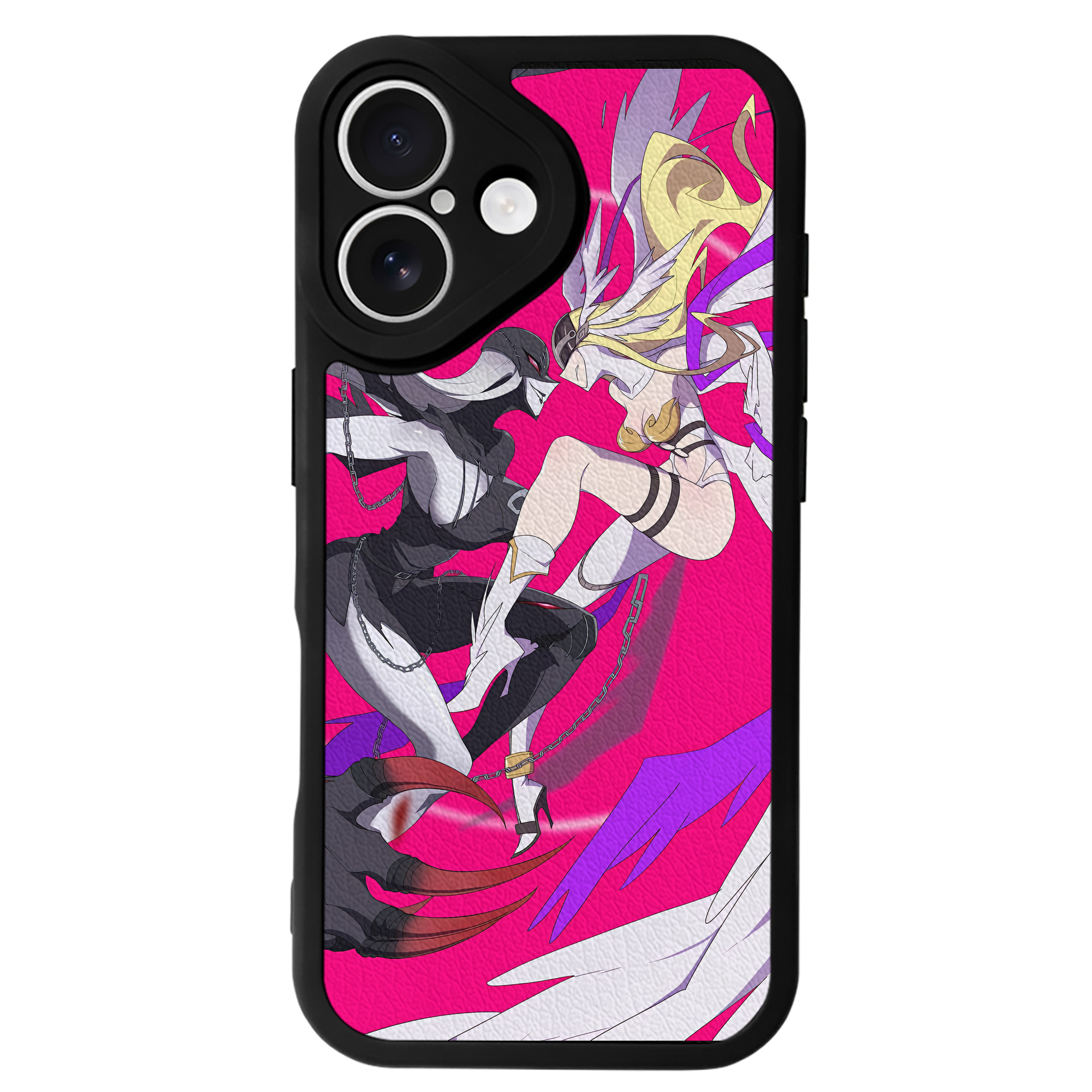 （画像用） Digimon デジタルモンスター/デジモン 【iPhone 16シリーズ対応】シリコンスマホケース（レザー調） 材質：シリコン
